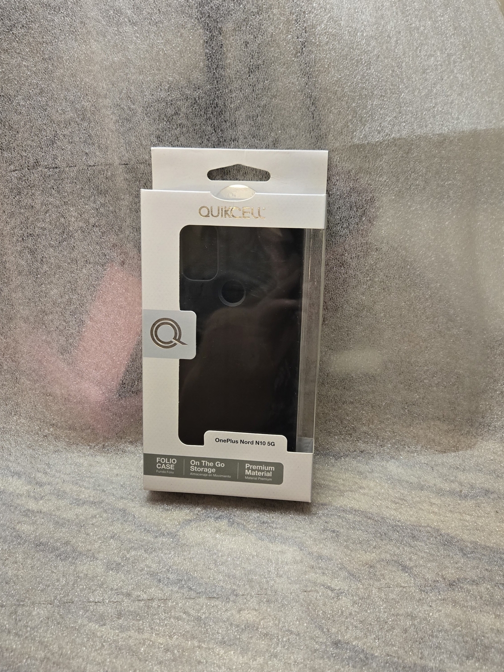 Quickcell Black Folio Case for OnePlus Nord N10 5G